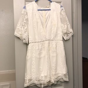 White lace romper